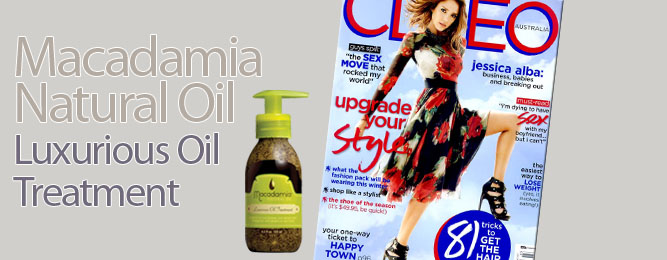 Macadamia Natural Oil Luxurious Oil Treatment seen in CLEO magazine