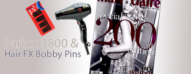 Parlux 3800 & Hair Fx Bobby Pins seen in Marie Claire, April 2012