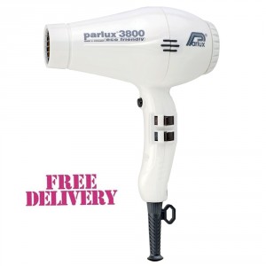 Parlux 3800 Eco Friendly Ceramic and Ionic White Pearl Hair Dryer