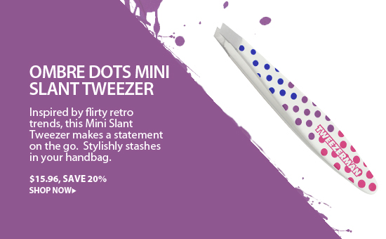 Tweezerman Ombre Hot For Dots Mini Slant Tweezer 