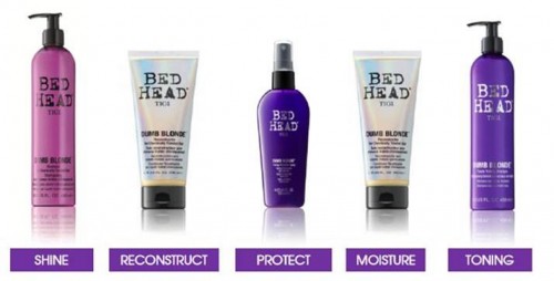 9. TIGI Bed Head Dumb Blonde Purple Toning Shampoo - wide 10