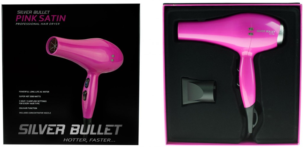 Buy Silver Bullet Pink Satin Dryer at i-glamour
